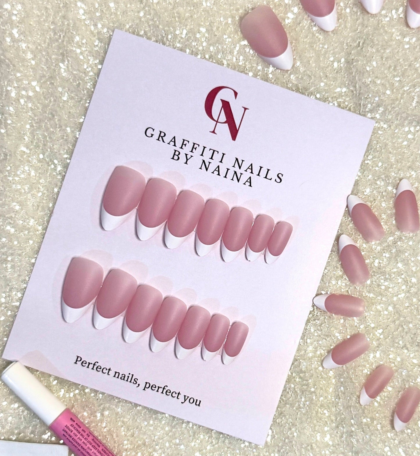 GN018 - Blushing French Tips
