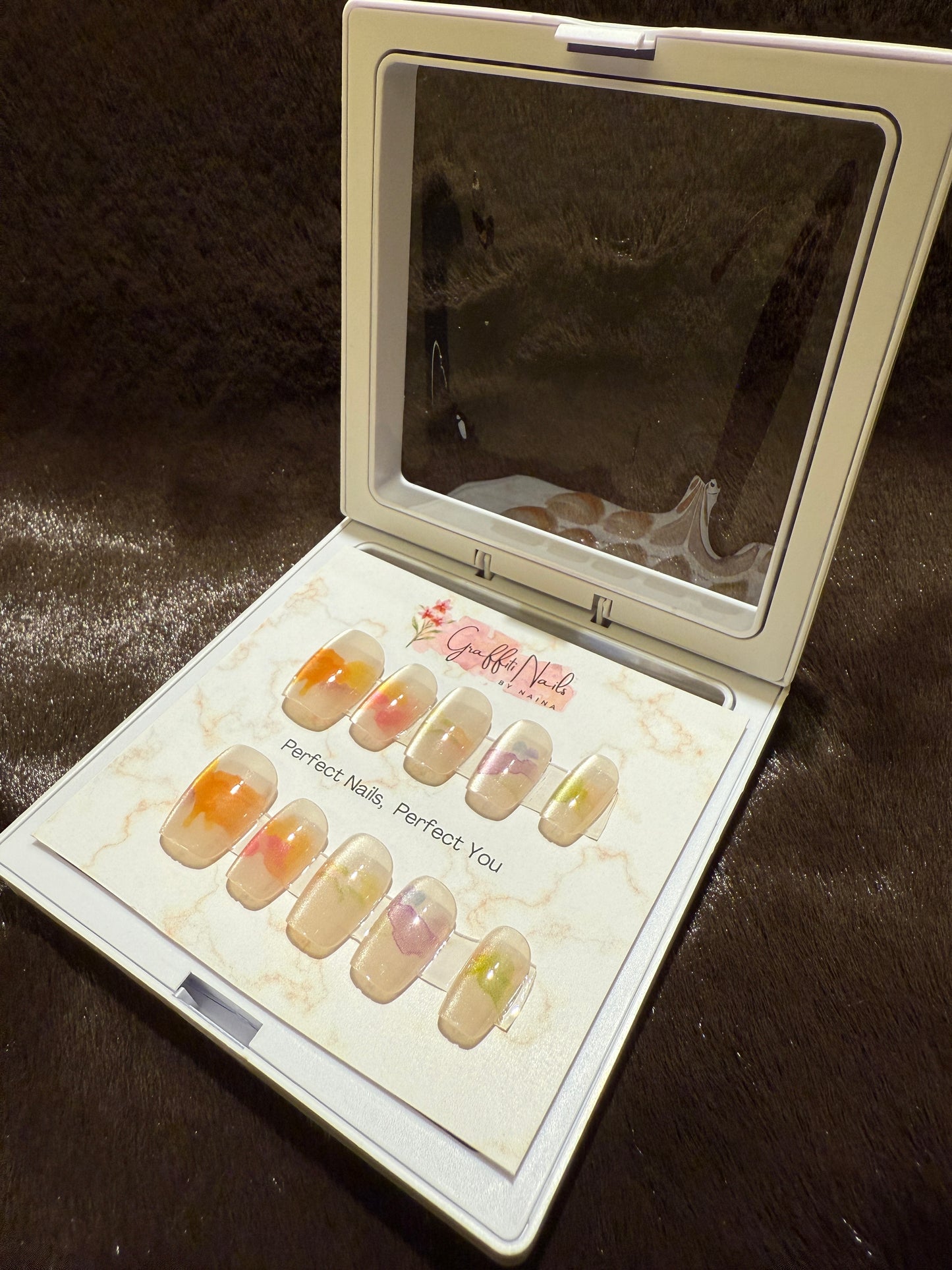 GN57 - Watercolour Pastel Cateye (Multi-color/Nude)