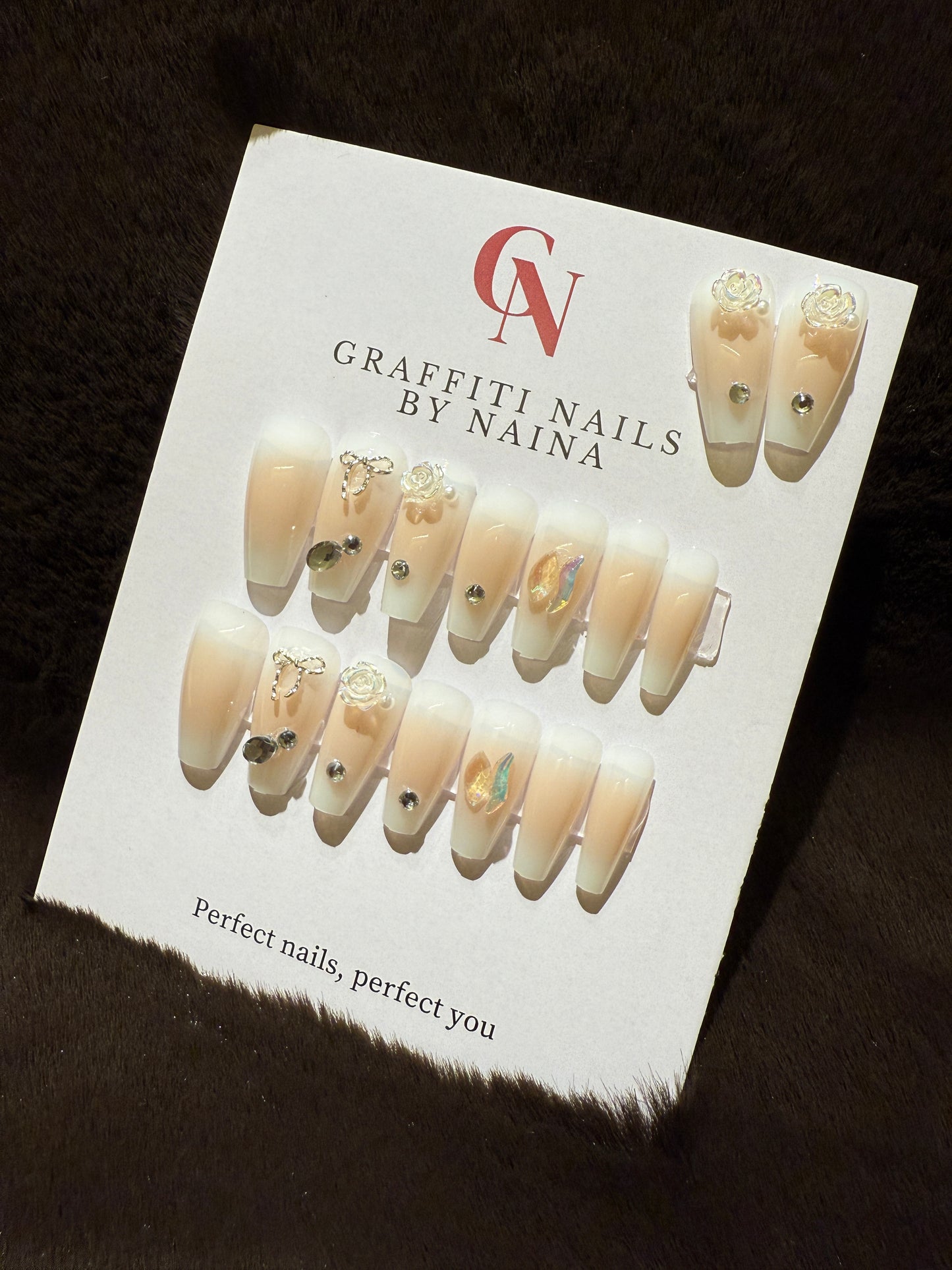 GN28 - Frosted Rose (White + Nude)