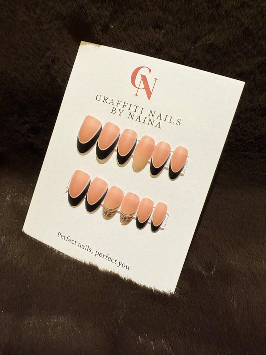 GN02 - Modern Noir French (Black+Nude)