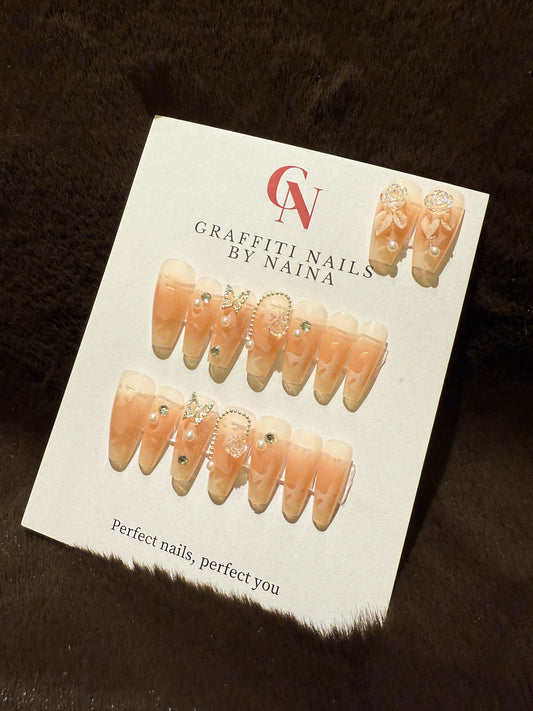 GN21 - Peach Royale (Peach Marble + Nude)