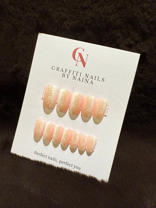 GN11 - Pink & White Ombre Flourish (Pink/White)