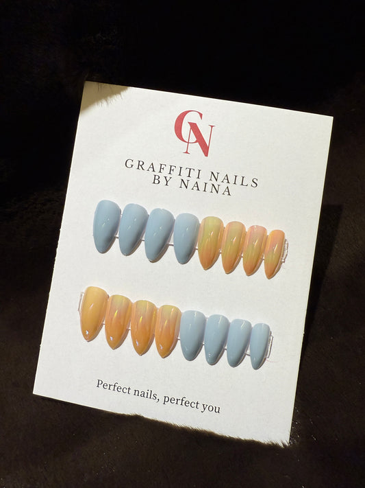 GN45 - Sky & Sunrise Chrome (Blue + Peach Chrome)